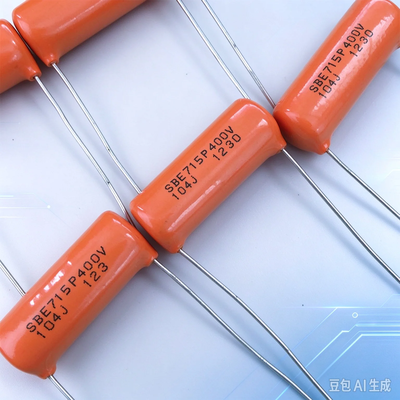 Vintage for SPRAGUE 715P 400V 0.1uF 104J MKP Precision Film Capacitor  50pcs