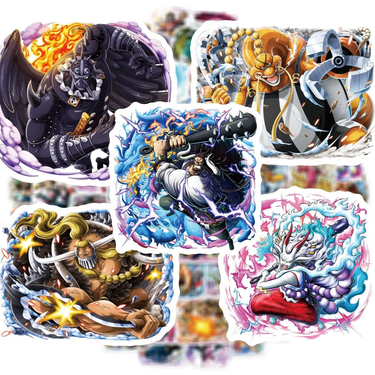 

10/30/65PCS Anime ONE PIECE Monkey D. Luffy Cool Stickers Decals Kids Toy DIY Pencil Box Laptop Computer Skateboard Helmet Bike