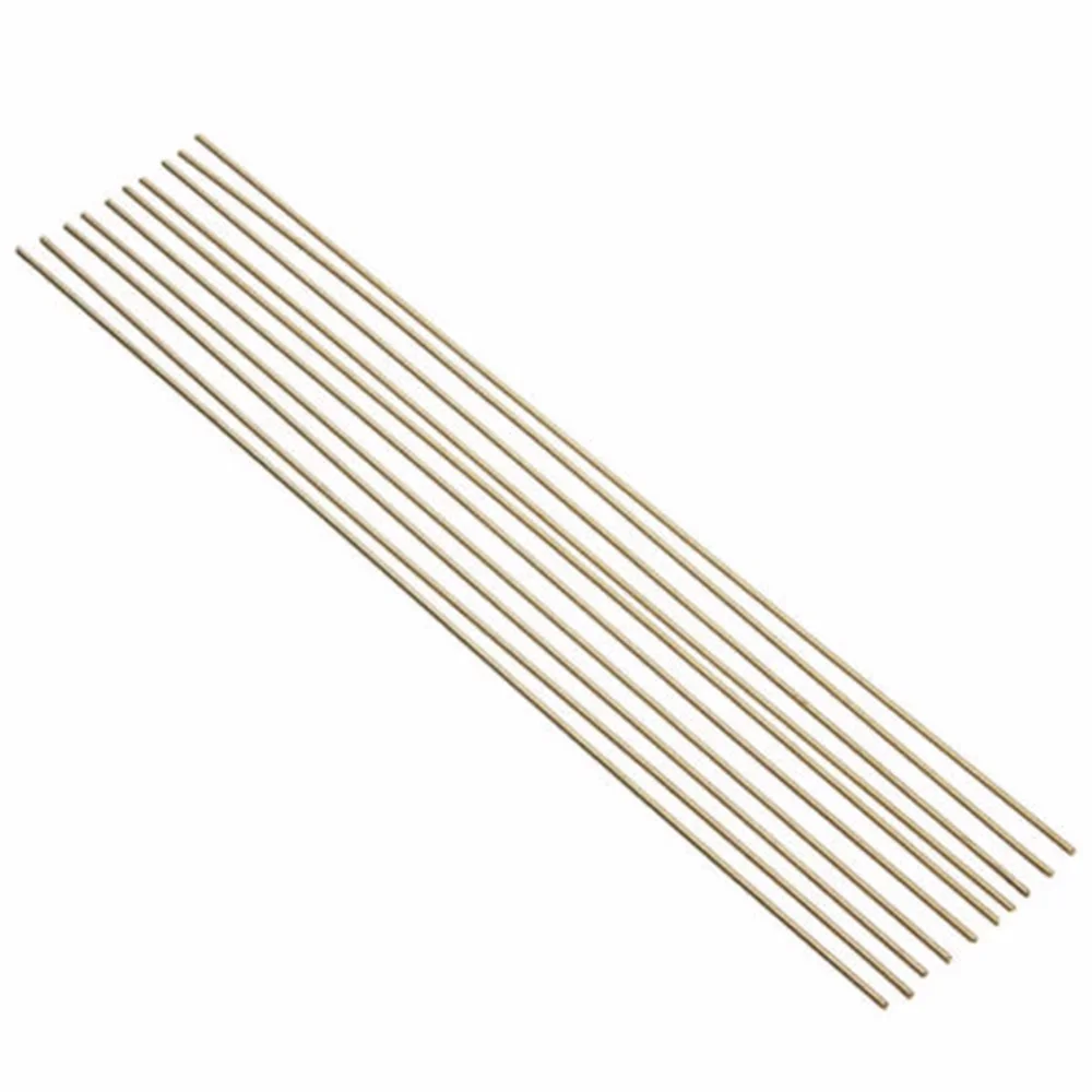 10pcs1.6x250mm Brass Rods Wires Sticks  Gold For Repair Welding Brazing Soldering