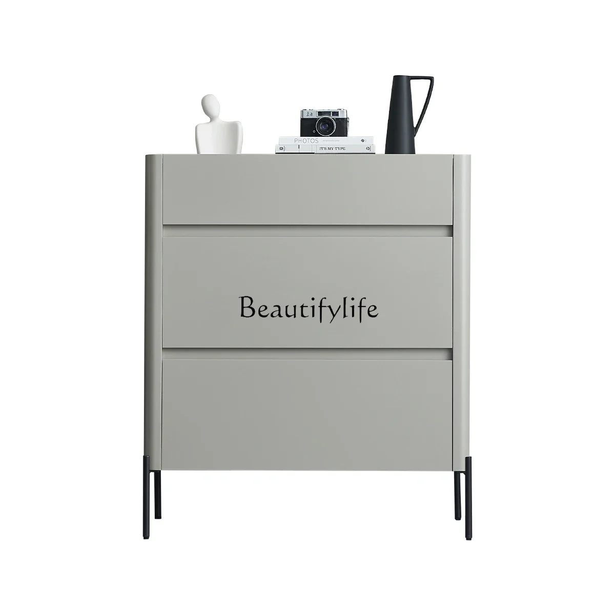 

FG44Italian minimalist three-bucket cabinet modern living room Nordic minimalist decorative storage bedside table