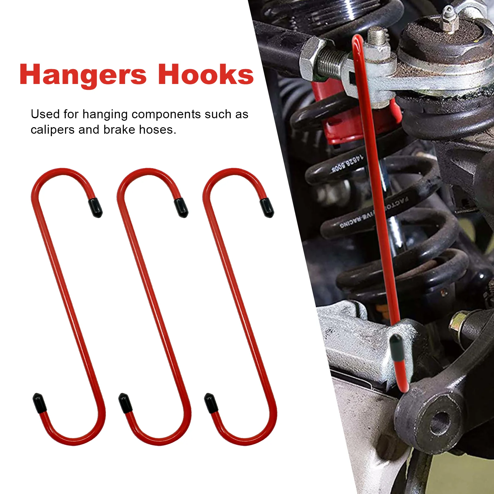Automotive Brake Caliper Hanger S-Shape Suspension Disc Service Tool - Service Brake Caliper Hooks for Automotive Repair view 4