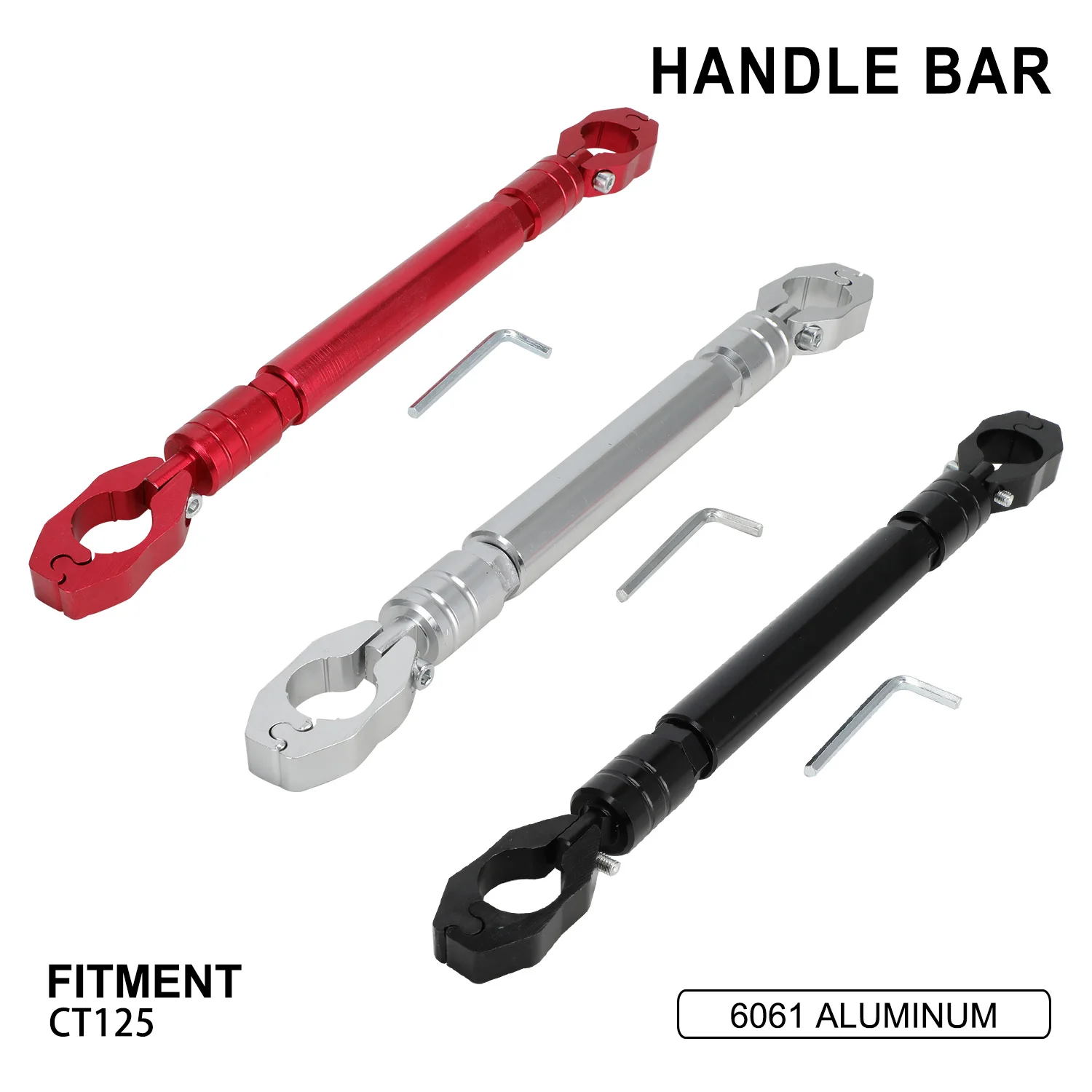 CNC Handle Bar Handbar Strength Lever Balance Bar For CT 125 CT125 Black Motorcycle Aluminum 