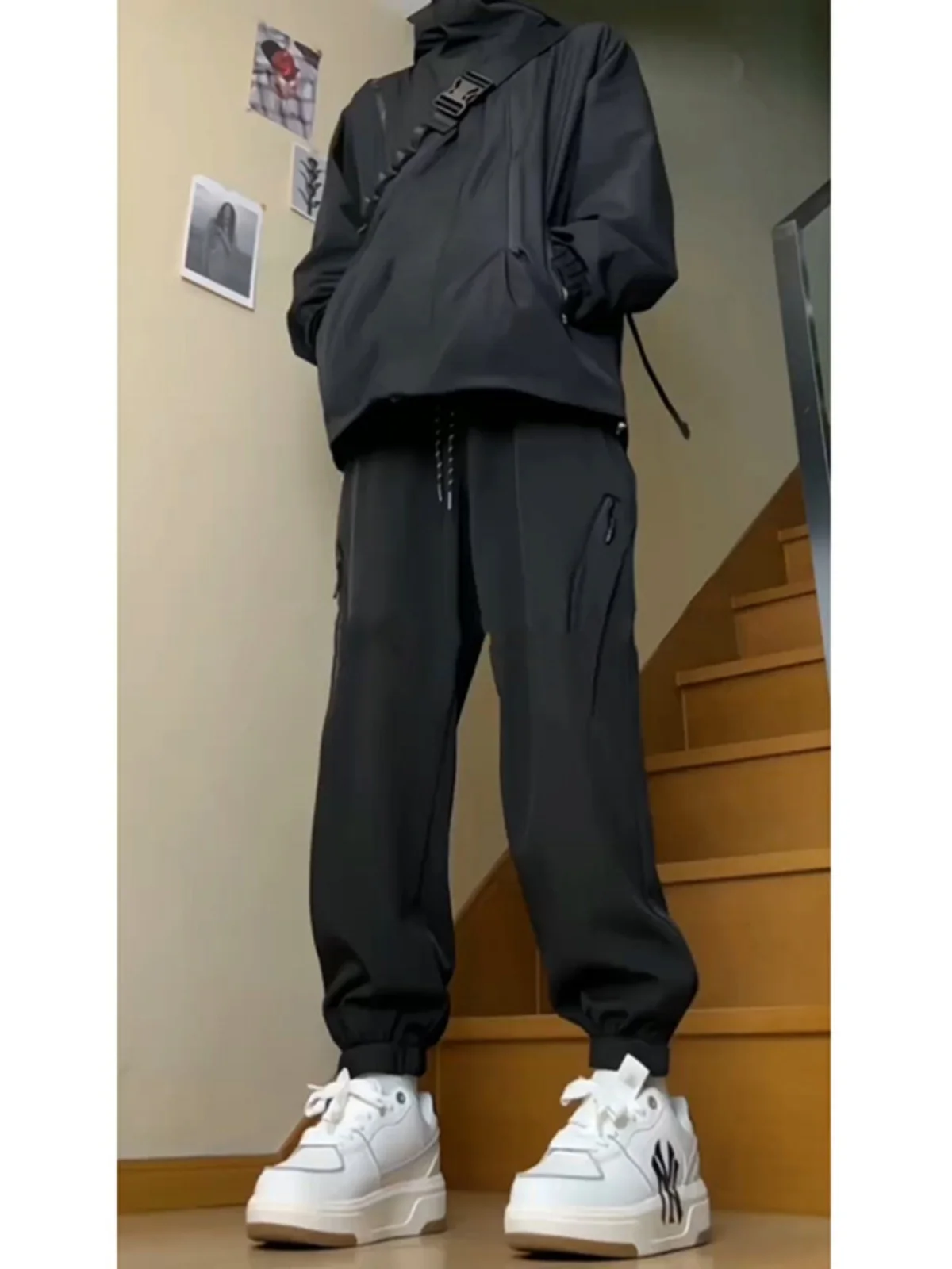 

Thiened Fce Winter Trousers Men's Workwear Pants Cold Resistant Cargo Trousers Loose Fit Long Pants Youthful Energy Sle