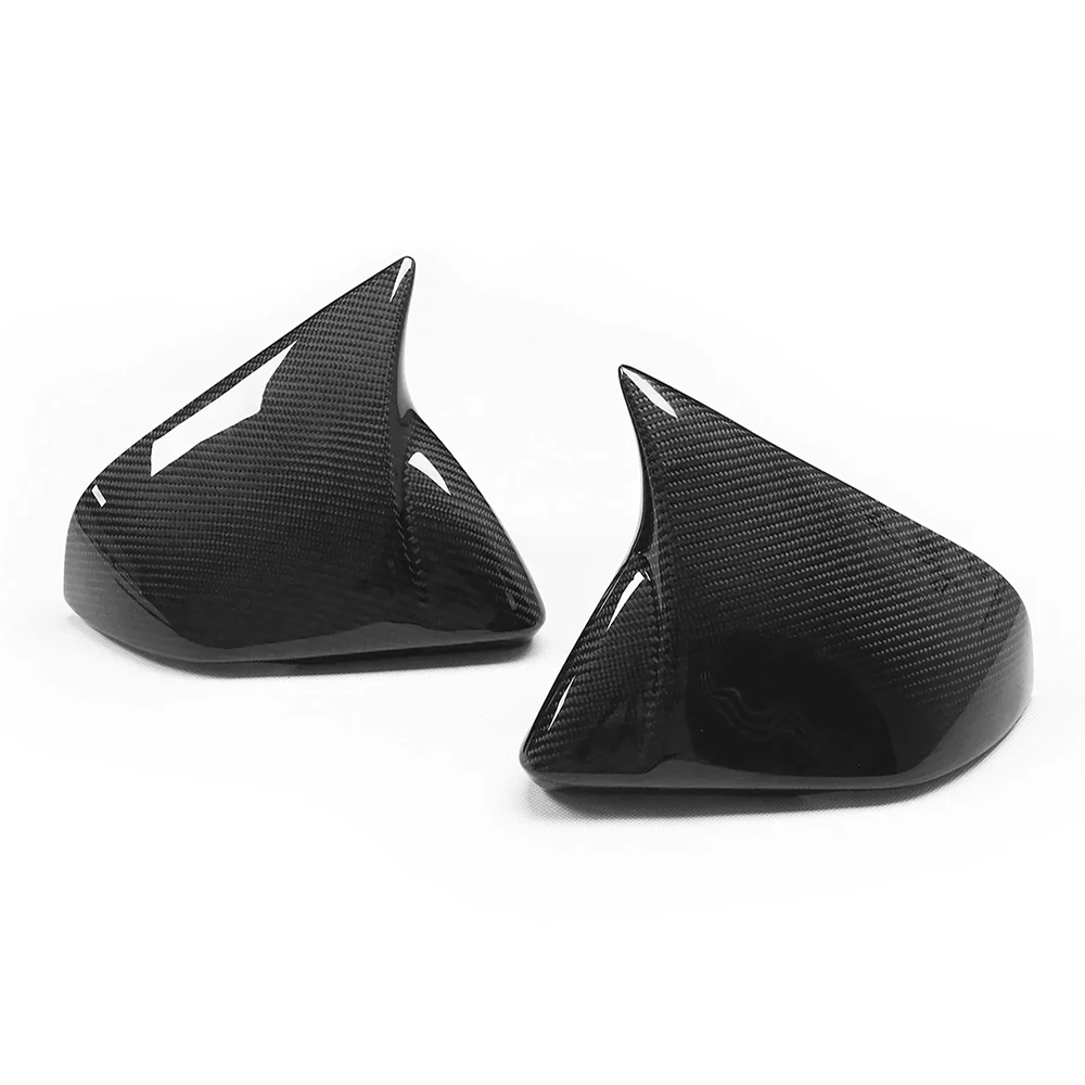 Suitable for Ford Mustang M Style Carbon Fiber Mirror Cover Caps Full Replacement - European / USA Version - Great Fitment