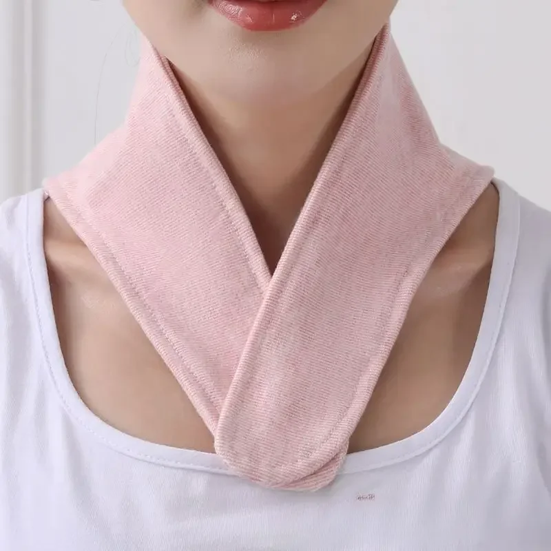 Pure Cotton Neck Protection Small Scarf for Men&Women Collar Scarf in Air-conditioned Rooms Multifunctional Comfortable Cold