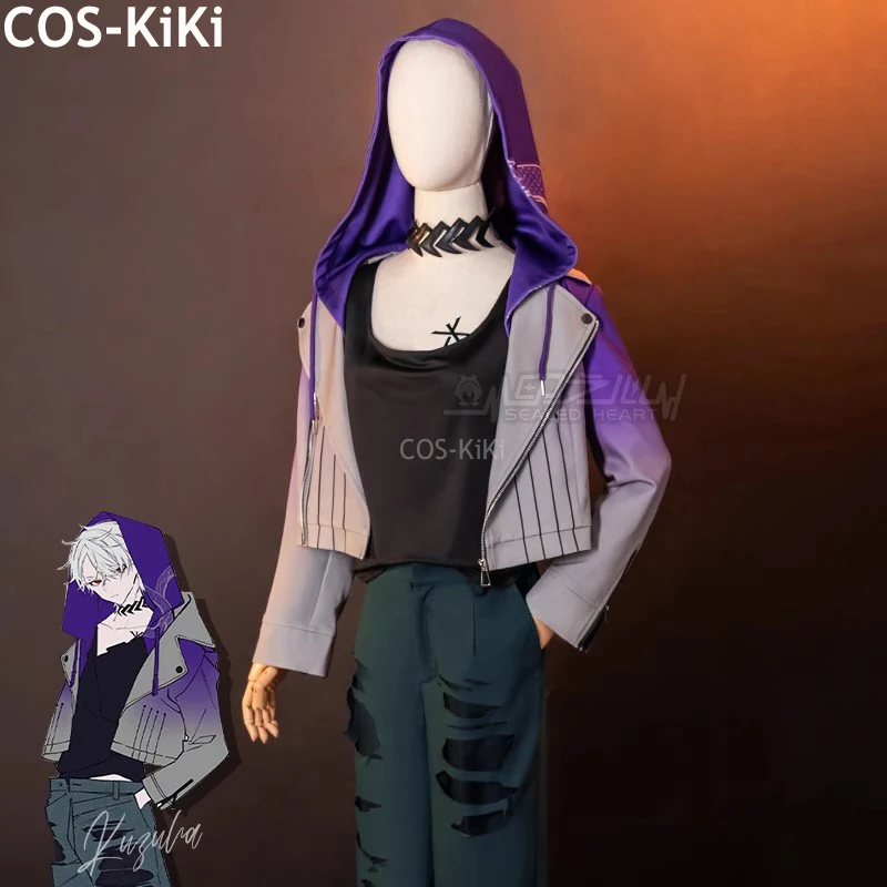 

COS-KiKi Vtuber Nijisanji Kuzuha Game Suit Handsome Uniform Cosplay Costume Halloween Party Role Play Outfit Men S-XXL