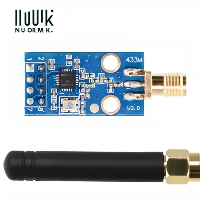 CC1101 433M digitales Übertragungs-Funkmodul mit SMA-Antennenanschluss, 1,9–3,6 V DC, kompatibel für Arduino ESP32