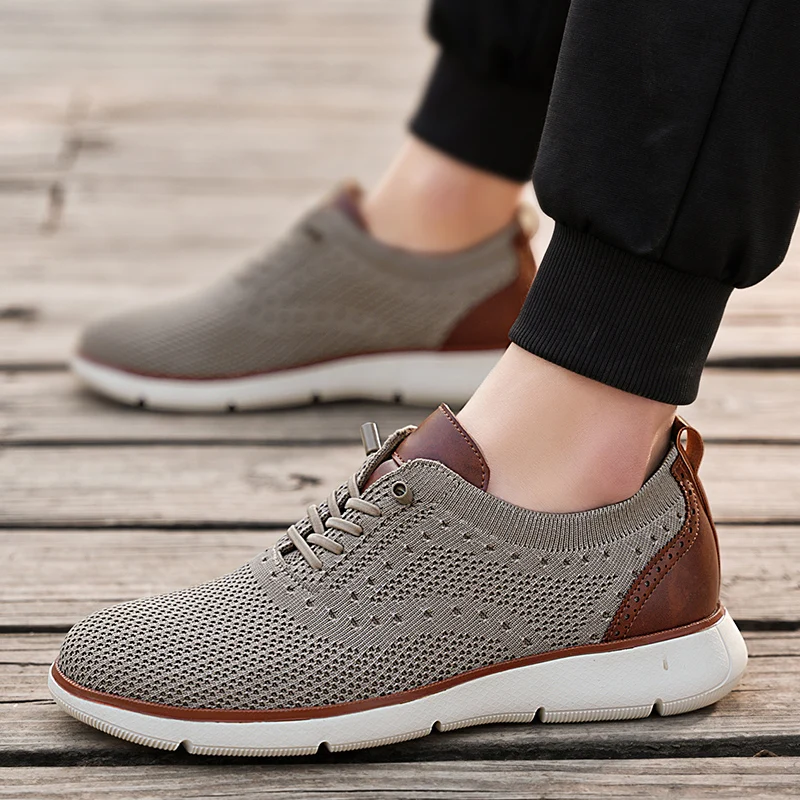 

Men's Plus Size Mesh Shoes Big Size 48 49 50 Slip-On Knit Upper Loafers Lightweight Breathable Summer Casual Shoes