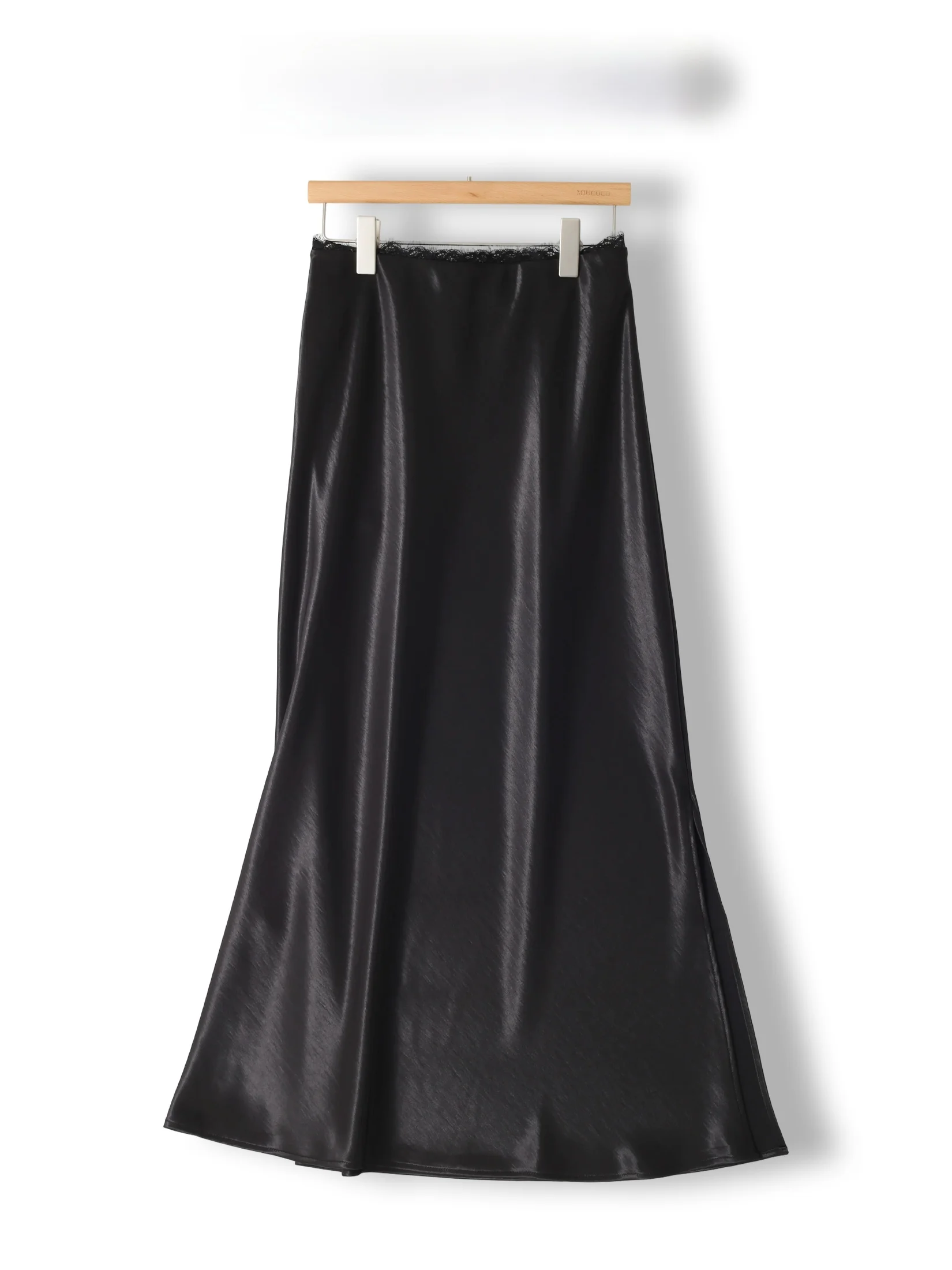 

Silk Fish Tail Skirt Women's Large Flounce Skirt High Waist Style Spring Summer Fashion Elegant Draped Silhouette