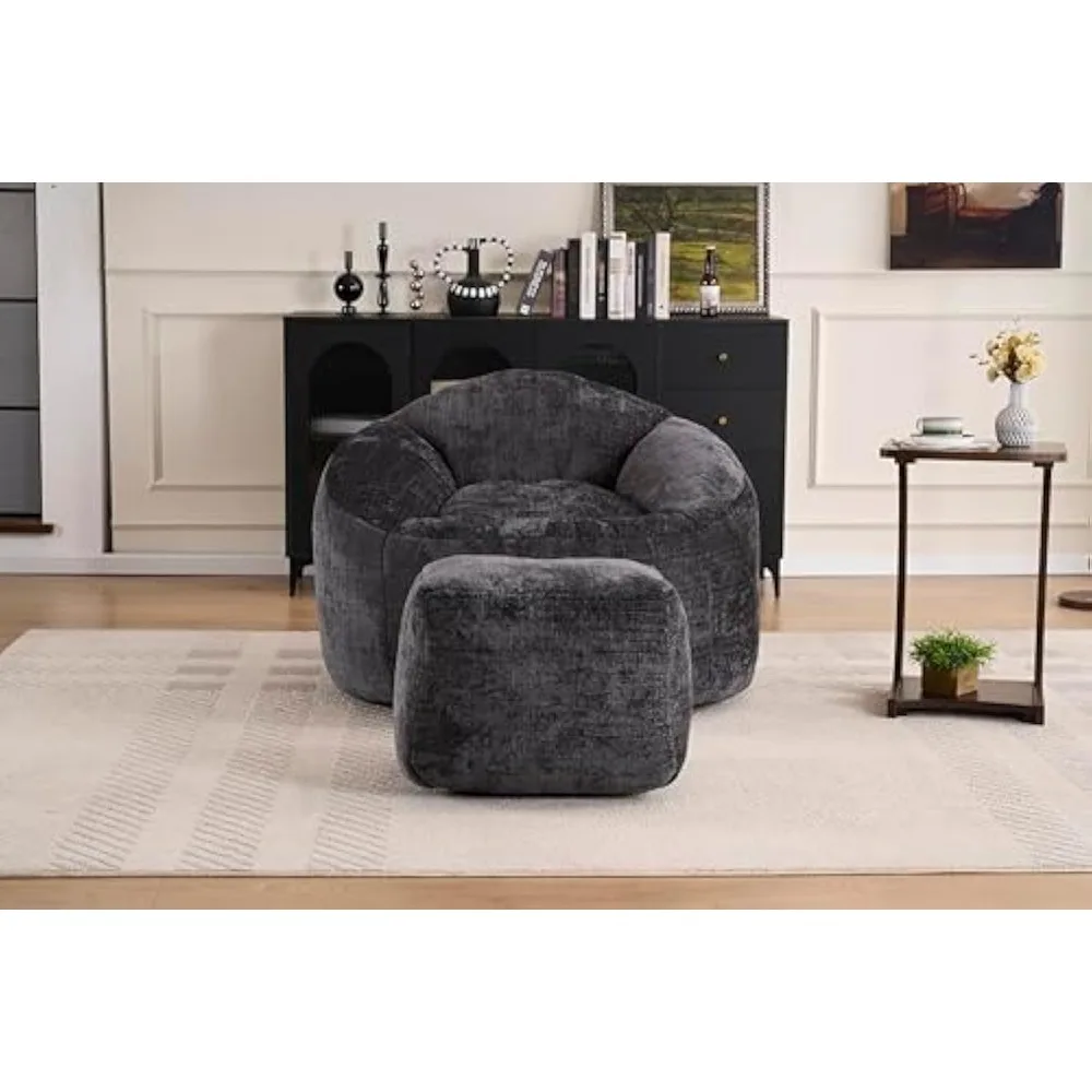 

Стулья-мешки из пенопласта для взрослых/подростков с наполнителем, ленивый диван-мешок с ультрамягким чехлом, кресло-мешок, в помещении и на открытом воздухе