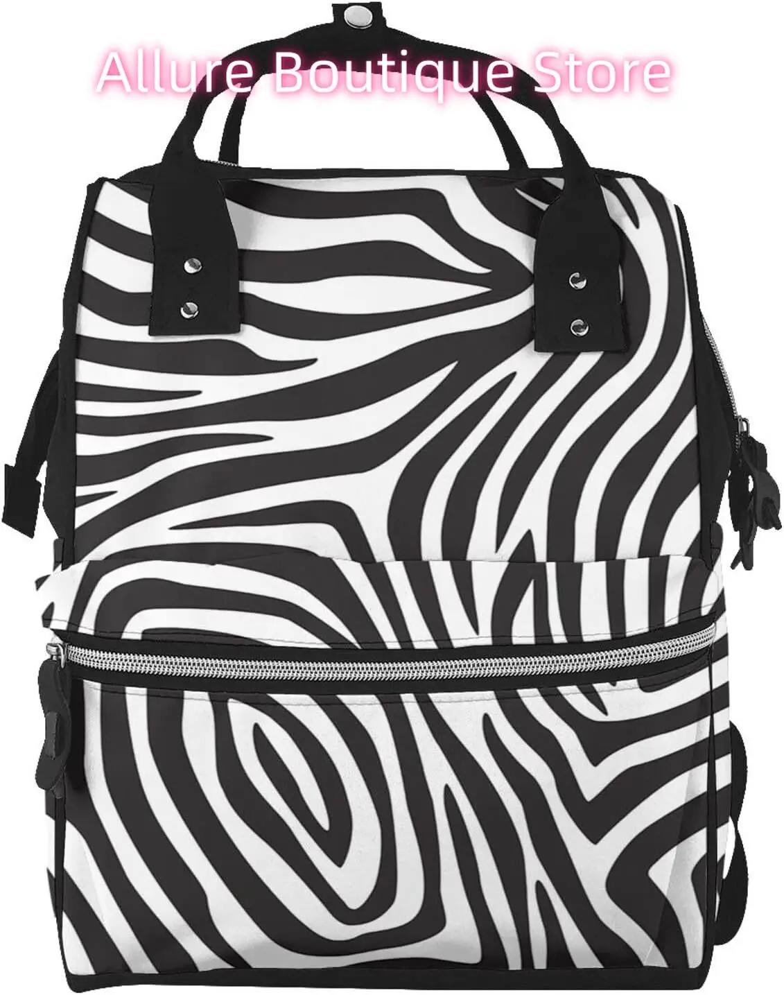 

Сумка для подгузников в полоску зебры, рюкзак для женщин, большая вместительная сумка для подгузников, многофункциональные водонепроницаемые рюкзаки для мамы, папы, незаменимые