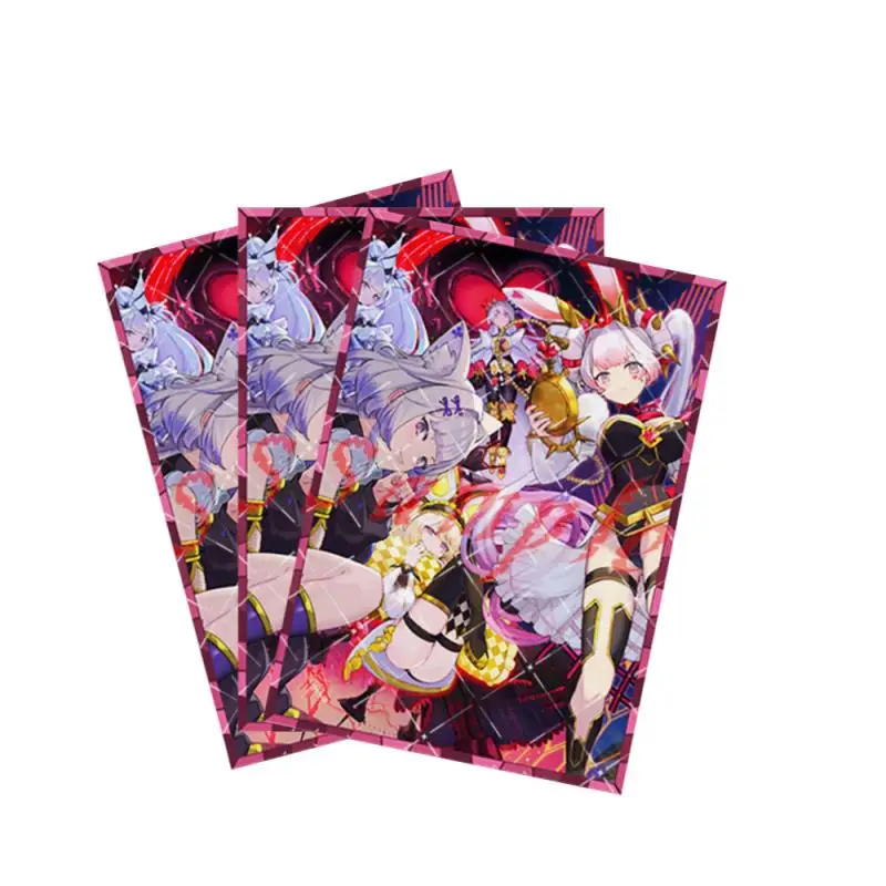 60Pcs/set Yu Gi Oh Diy Cards Sleeve Alice Lady of Lament Anime Game Characters Colorful Laser Version Card Protective Cover