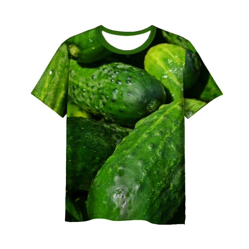 New 3D Print Causal Clothing  Cucumbers Pattern Fashion Men Women  T-shirt Plus Size Size S-7XL