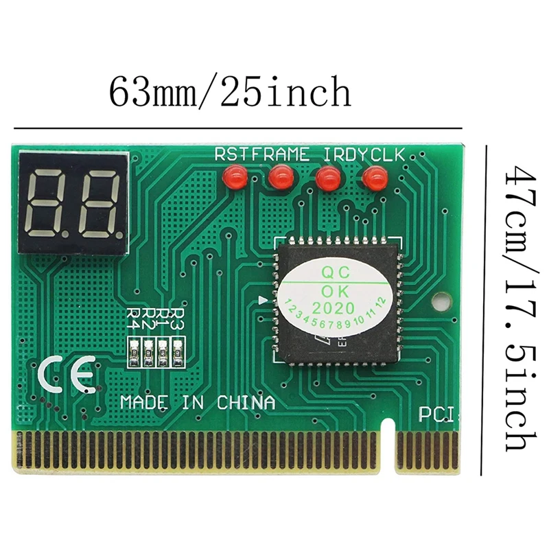 2 Digit PC Computer Mother Board Debug Post Card Analyzer PCI Motherboard Tester Diagnostics Display For Desktop PC