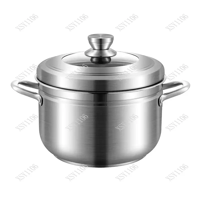Food Grade 304 Stainless Steel Single Layer Rice Steamer Mini Filter Rice Cooking Pot For Household Use