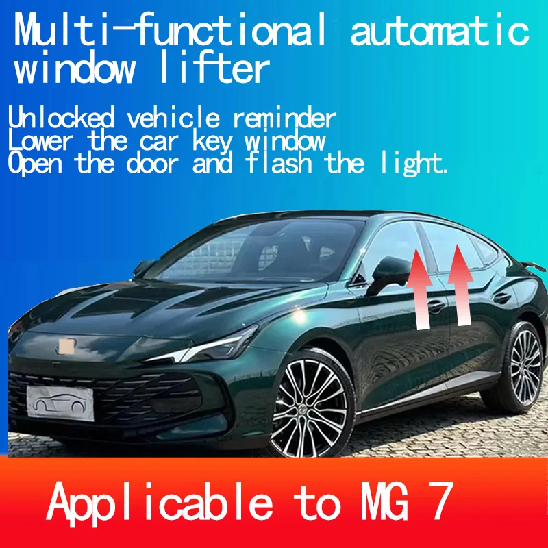 

It is applicable to the automatic window closing when the MG7 is locked, one-button up and down, sunroof, and OBD modification