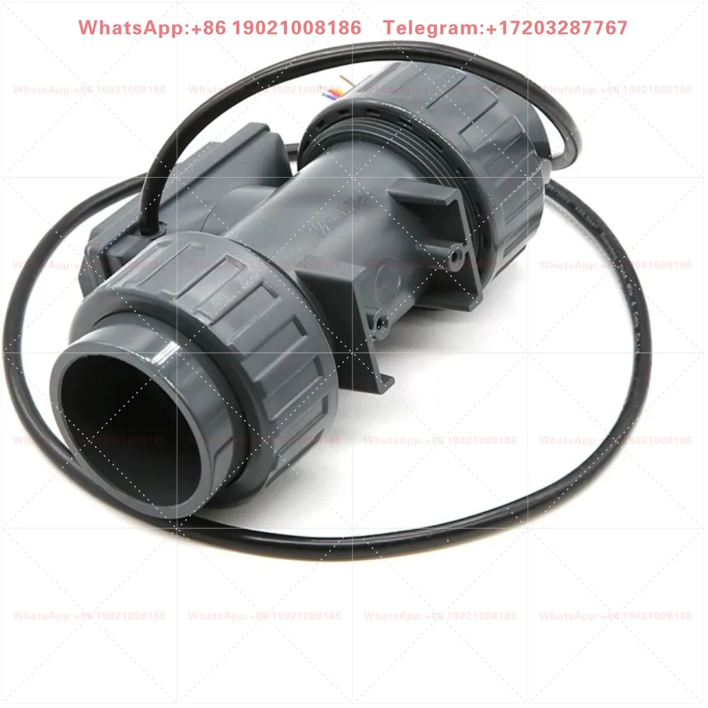Digital Display High Flow PVC Acid Resistant Flow Meter RS485 Intelligent Water Flow Sensor