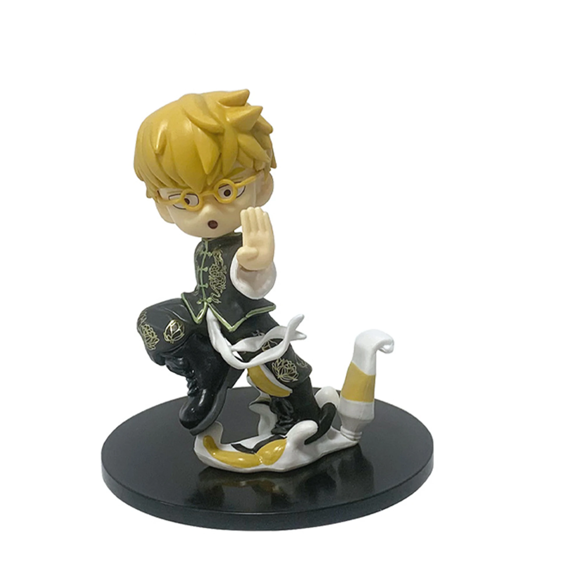 Mob Psycho 100 Anime Figuren Gk Reigen Arataka Q Edition Kawaii Zittende Palm Serie Model Pop Desktop Ornament Collectible Gift