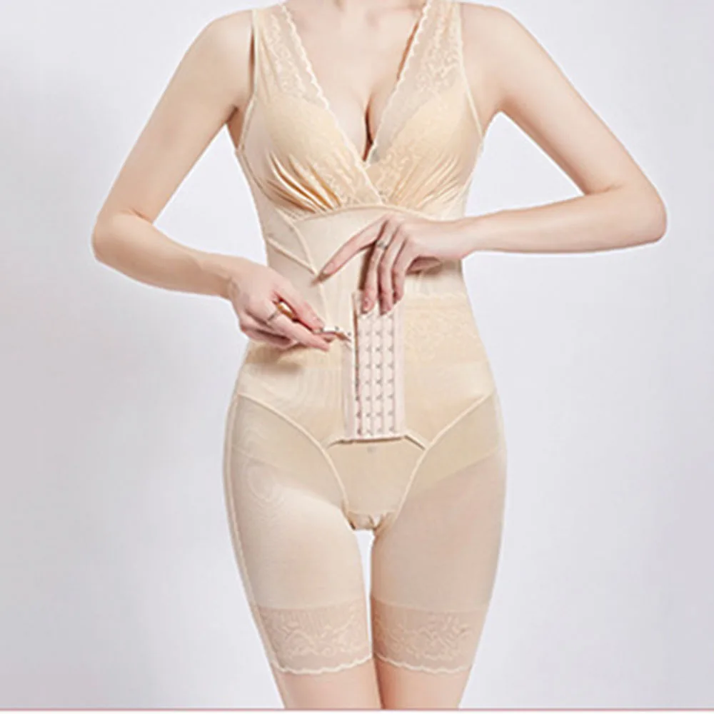 New Corset Corset Sexy Abdomen Slimming Hip Jumpsuit Front Buckle Flat Feet Body Shaping Leisure Body Underwear Women.