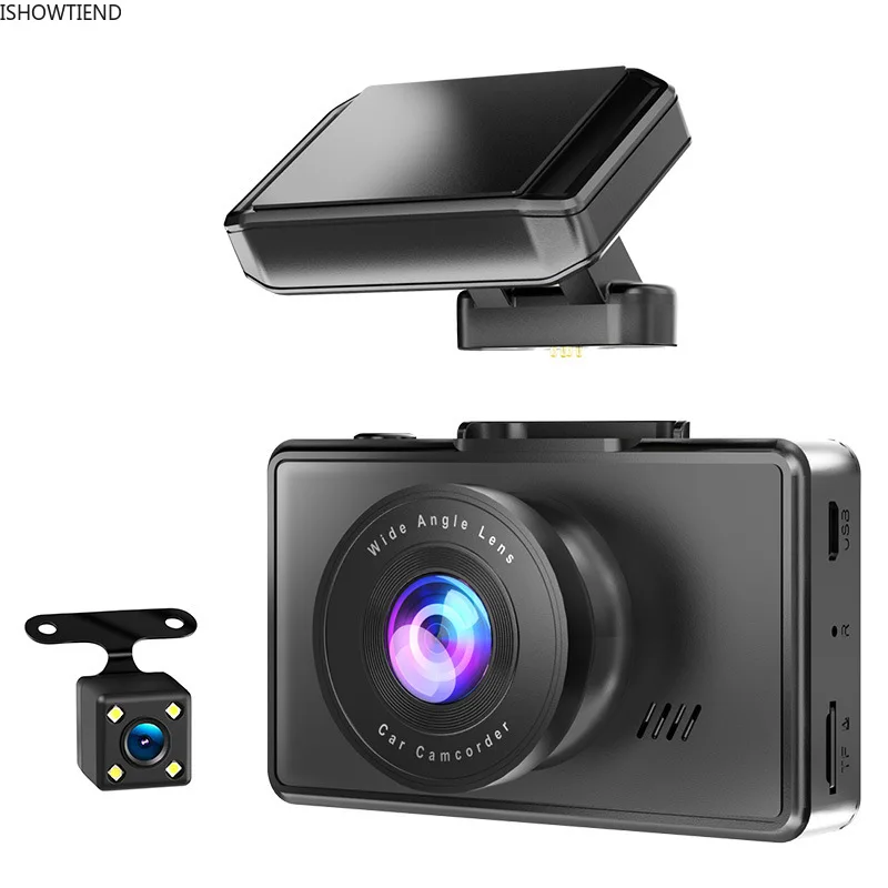 

3 In WIFI Dash Cam Dual 1080p HD Front and Rear Dual Recording Hidden on-board Recorder Magnetic Suction Bracket Car Accessories