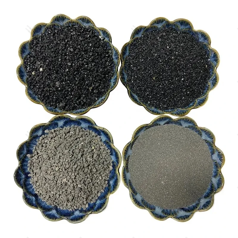 500g/Bag Black Emery Powder Grinding Carborundum for Jade Polishing Vibration Machine Fine Grinding Sand Blasting Material