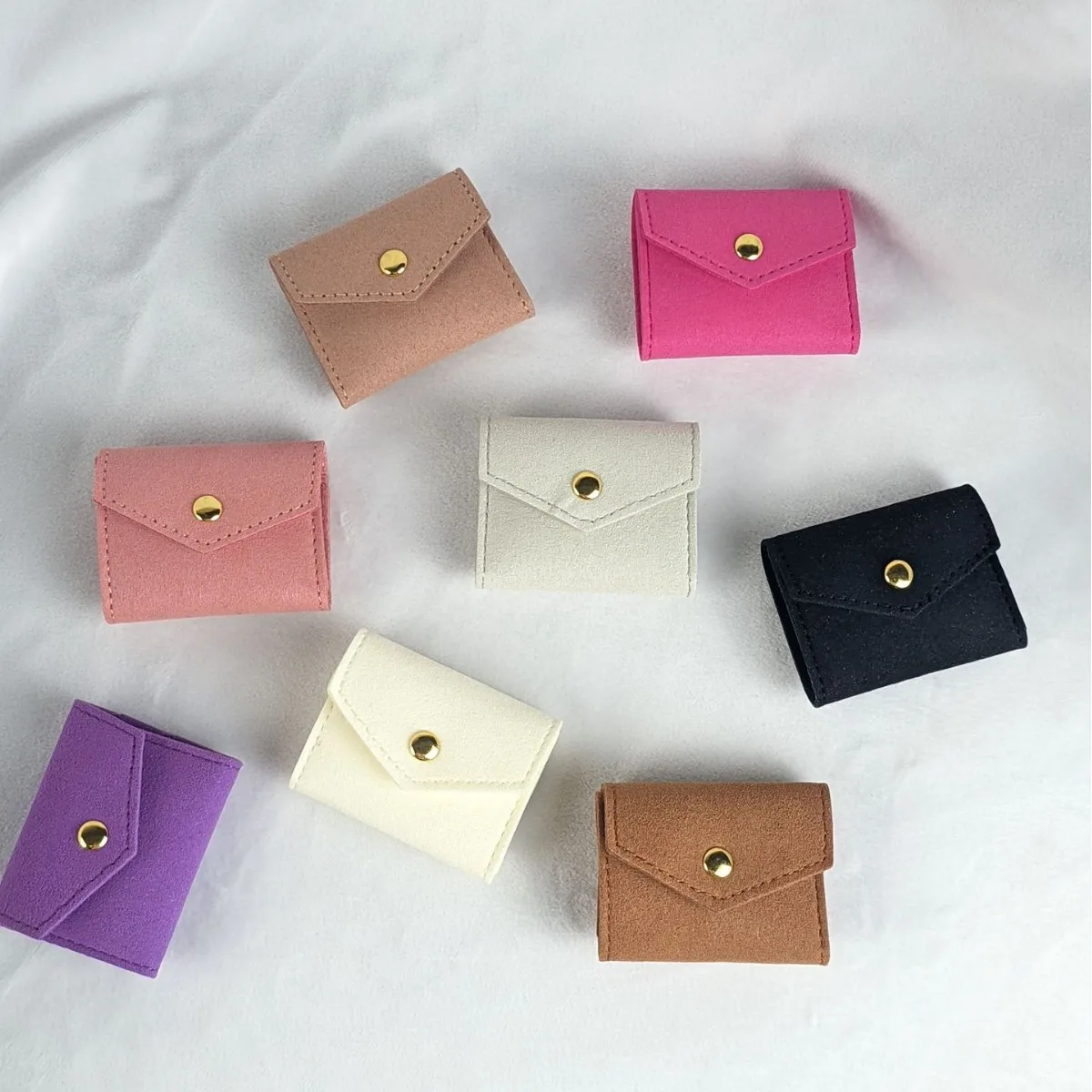 

Foldable Velvet Jewelry Display Bag Portable Travel Necklace Earrings Ring Storage Pouch Jewelry Packaging Organizer Wholesale