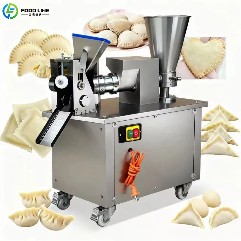 

Stainless Steel Dumpling Making Machine Mobile Wheels Automatic Dumpling Processing Device Support Customized