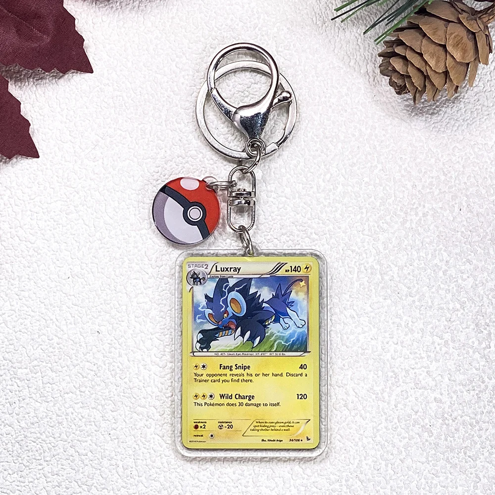 Pokémon Pikachu Bulbasaur Eevee Squirtle Niedlicher Schlüsselanhänger, Zubehör, Acryl-Anhänger, Anhänger für Tasche, Schlüsselhalter, Rucksack-Dekoration
