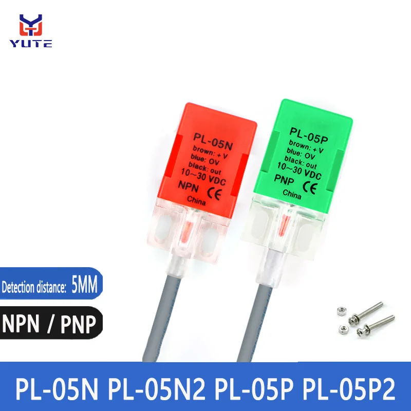 

PL-05N PL-05N2 PL-05P PL-05P2 Квадратный датчик приближения PNP Металл NPN Трехпроводной 10-30 В
