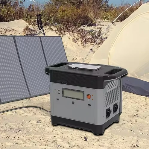 Solar Panel Rechargeable Power Station For Outdoor Camping And EV Charging Portable Power Station