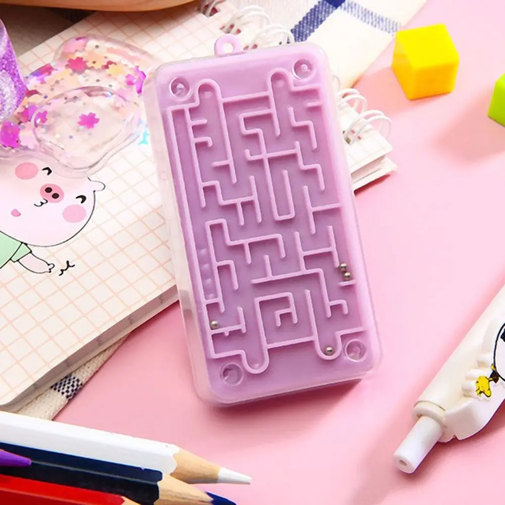 Fun Maze Calculator Pendant Clear Numbers Cartoon Creative Calculator Portable Plastic 4 Colors Calculator Schoolbag