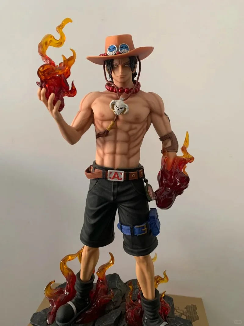 

25cm Anime One Piece Ace Figure Fire Fist Ace Super Collectible Figures Trendy Statue Anime Decoration Model Christmas Gift