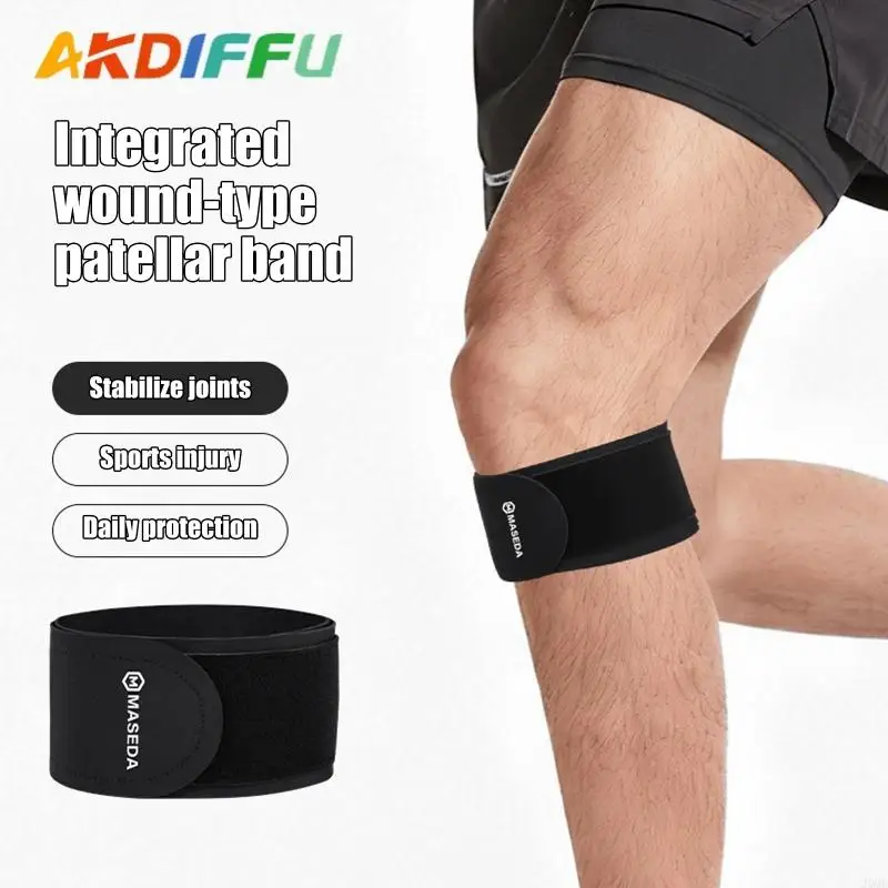 2Pcs/set Strong Knee Support Band Wrap With Adjustment Fit Great For Hiking Cycling And Athletic Training JOME