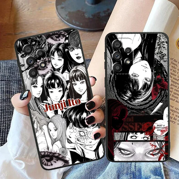 Tomie Kawakami Anime For Samsung A53 A52 A33 A32 A51 A71 A21S A13 A73 A55 A22 A23 A35 A72 A54 A12 5G Black Funda Phone Case