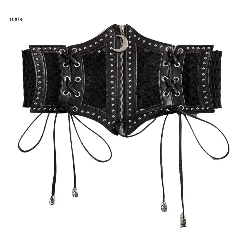 

Trendy Underbust Waist Belt for Daily Costume Punk Waist Belt Body Jewelry X7YA