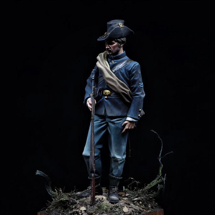 Resin soldier  1/18  90MM ancient stand  soldier  Model Unassambled Unpainted  Figure Building Kit