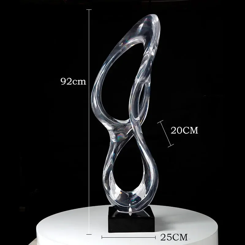 For Home Decor Transparent Designer Handicraft Ornament Creative Desktop TV Cabinet Porch Interior Decoration Accent Piece