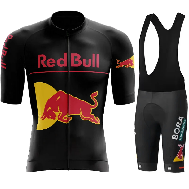 AliExpress Cycling Set Jersey Men Red Bull Man Clothing Bicycle Clothes Men's Pants Gel Wear Cyclist Jerseys 2025 Outfit Equipment Bike Mtb