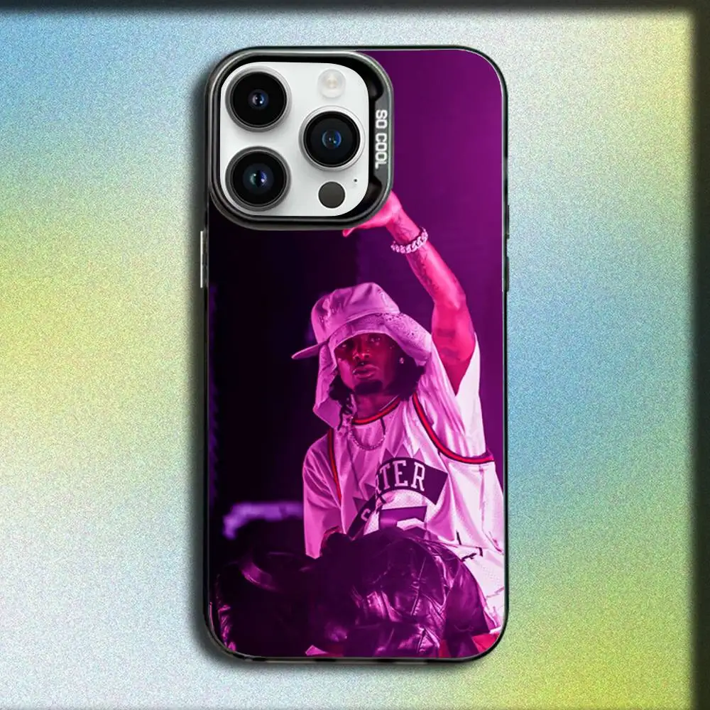 P-Playboi R-Rapper Carti Phone Case For iPhone 17,16,15,14,13,12,11,Pro,Max,Plus,E,SE4,Air,Mini Black IMD Box