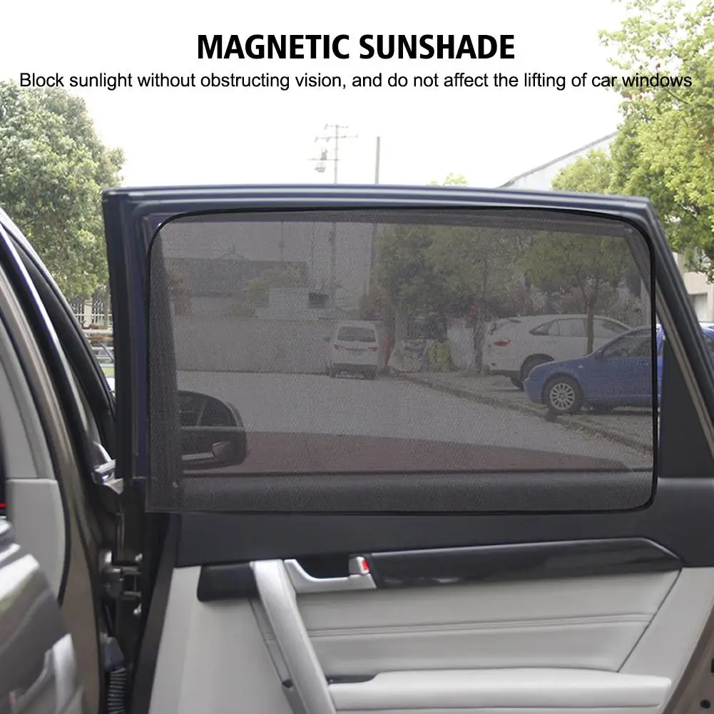 Summer Sun Protection 10 Strong Magnetic Thickened Encrypted Mesh Magnetic Car Curtains Magnetic Car Sunshade