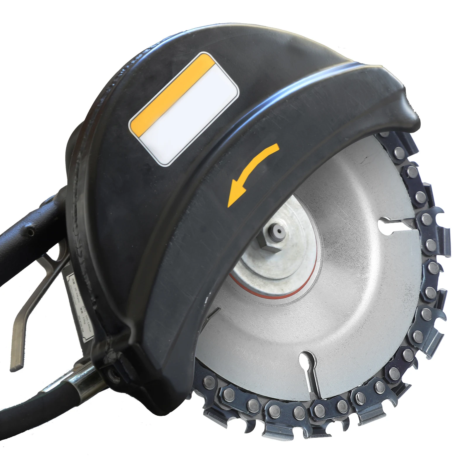

4 Inch Circular Saw Chain Disc 22 Tooth Wood Carving Grinder Attachment for Angle Grinder Plastic Ice Rubber Cutting Engraving