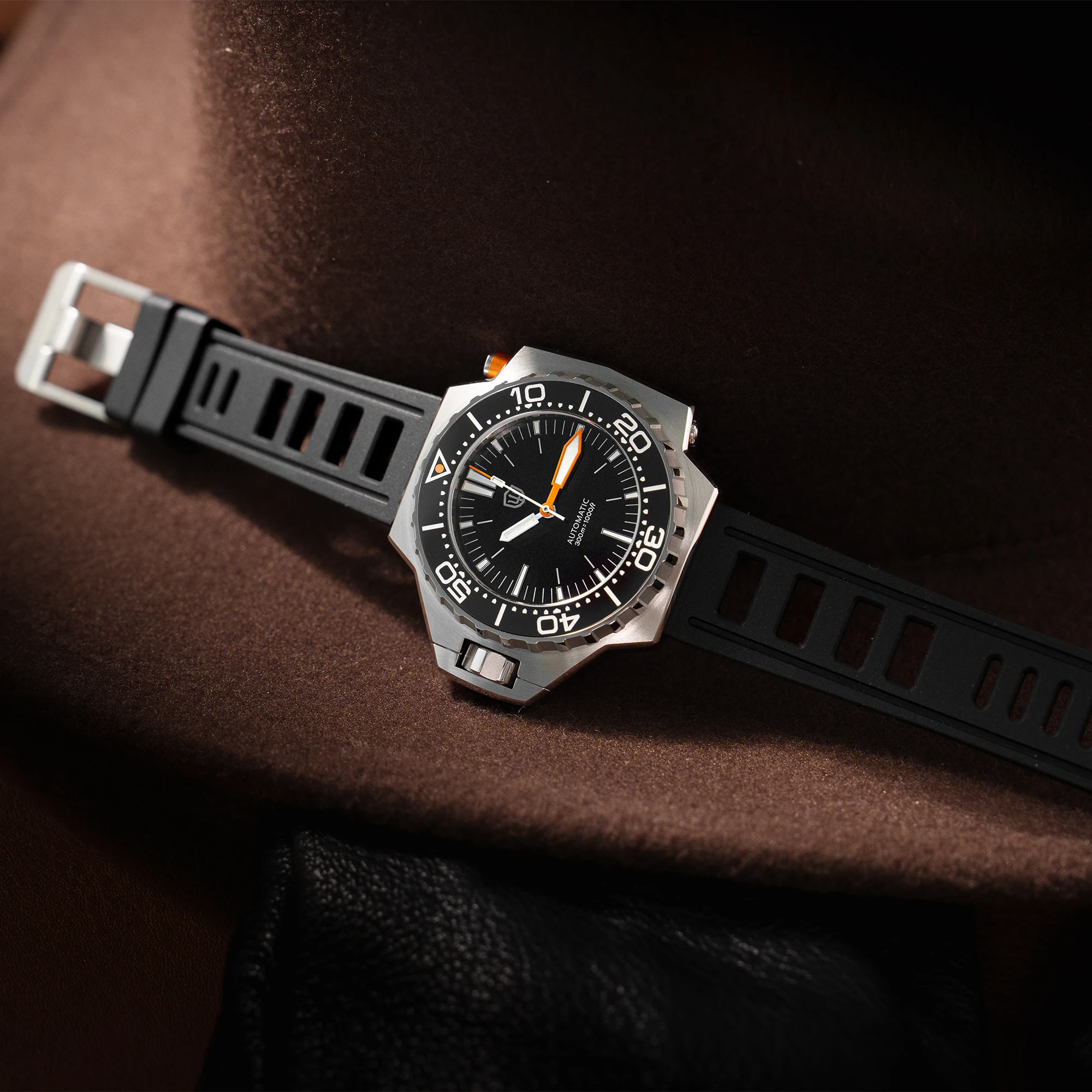 Watchdives WD1968 Automatische mechanische Uhren für Herren, luxuriöse Taucheruhr, 30 ATM, PT5000/PT5004, Saphir, leuchtend, 90-Klick-Uhren