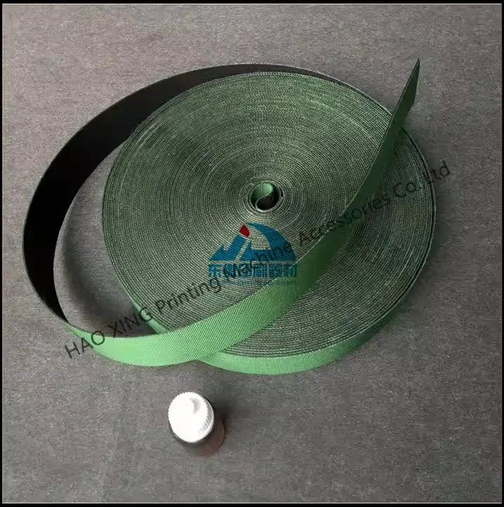 Factory Direct Durable Green Striped Elastic Sofa Webbing Stretchable Furniture Belt in Rolls Printing Machinery Parts view 5