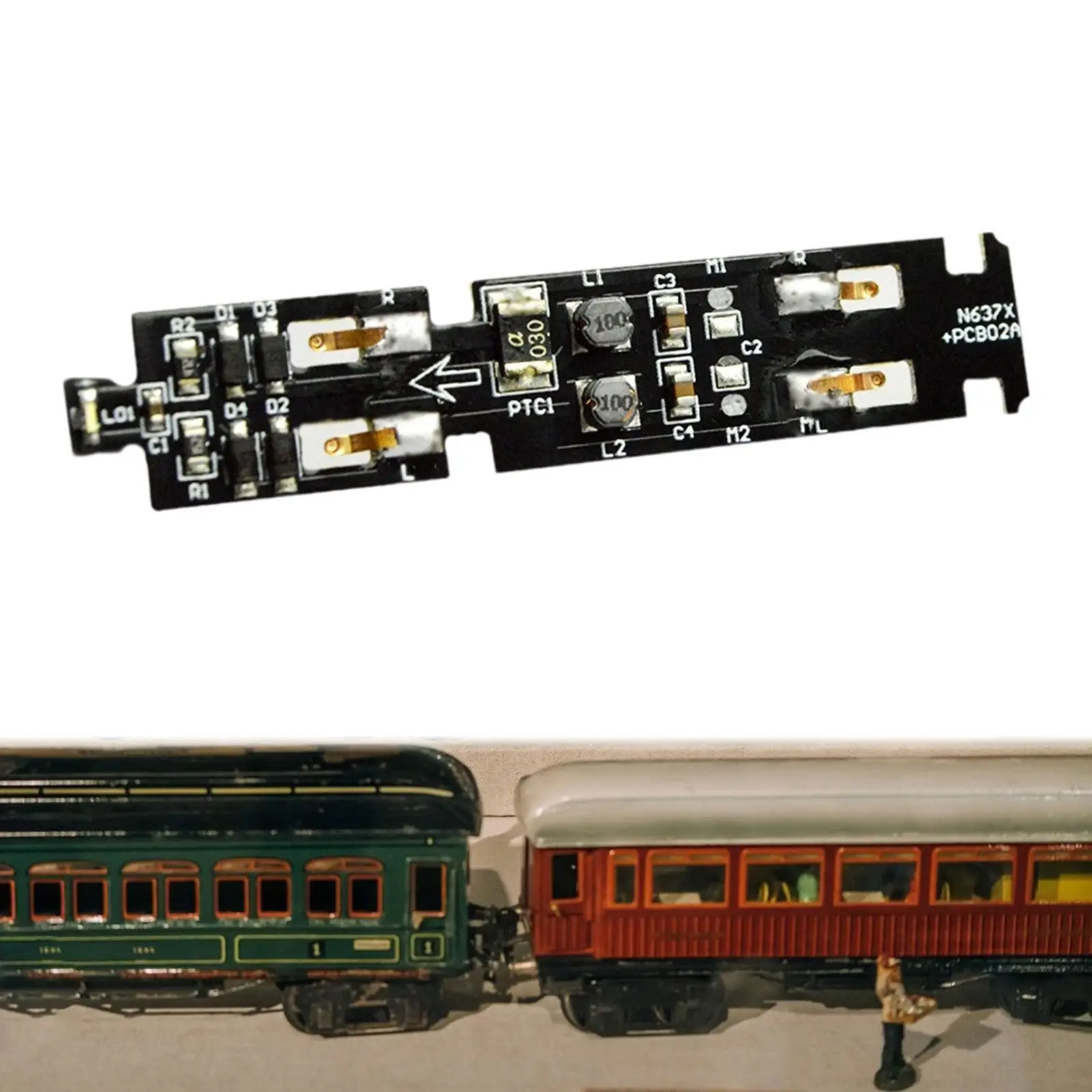 Piezas de tren eléctrico a escala 1:160 N, placa de circuito de trenes ferroviarios profesionales, placa IC para modelo de ferrocarril, juguetes, pasatiempos