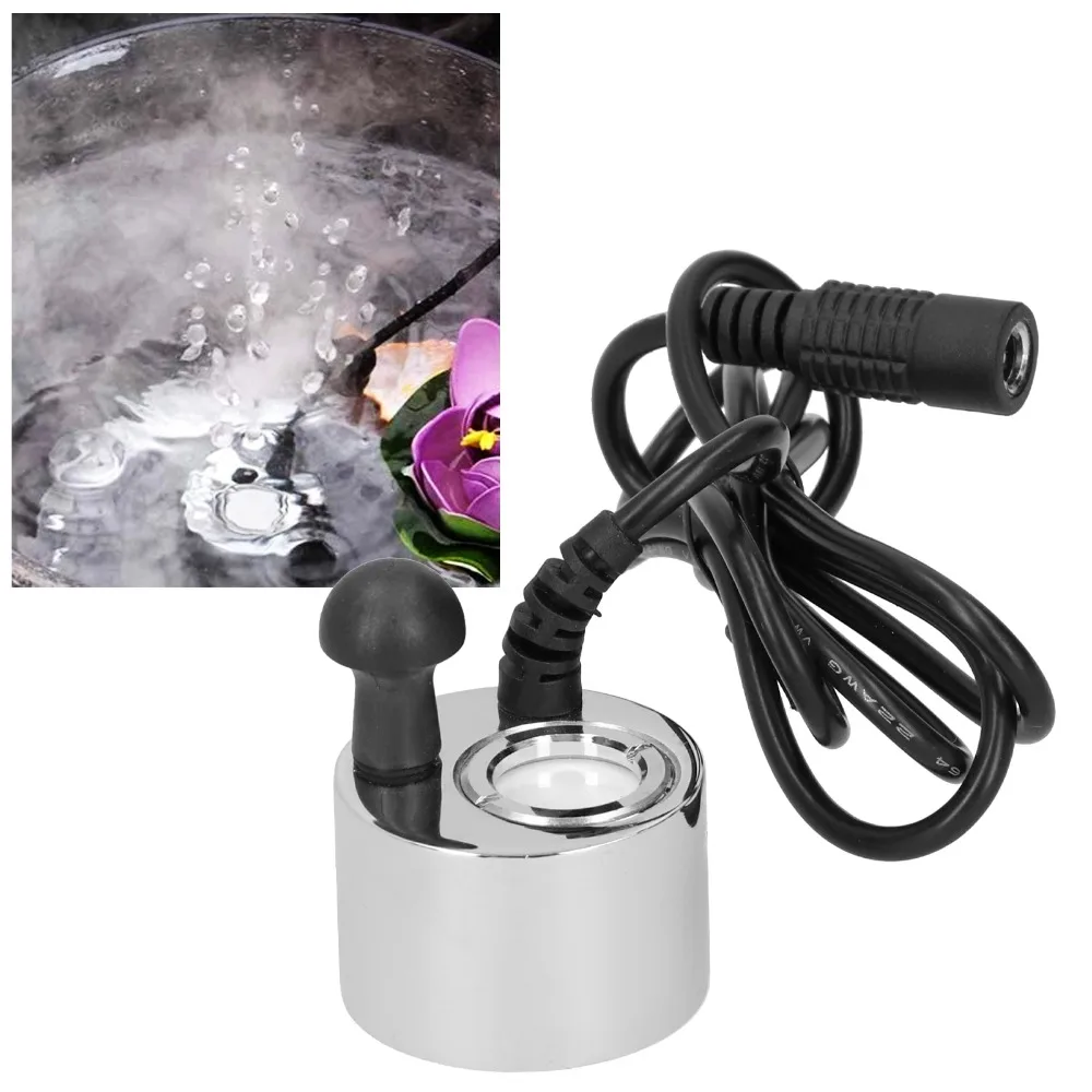 Durable 24V Ultrasonic Mist Maker Ultrasonic Single Head Pond Atomizer Plastic Waterproof Water Fountain Fogger Birdbath