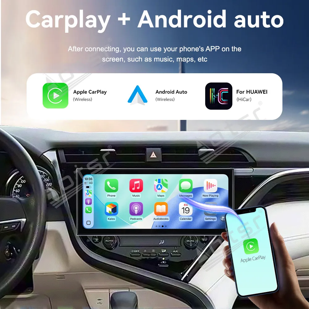 CarPlay 15.8’’ Android 15 For Toyota Camry 2018-2020 Carplay  Car gadgets Car GPS Navigation HD Screen Multimedia Player Head