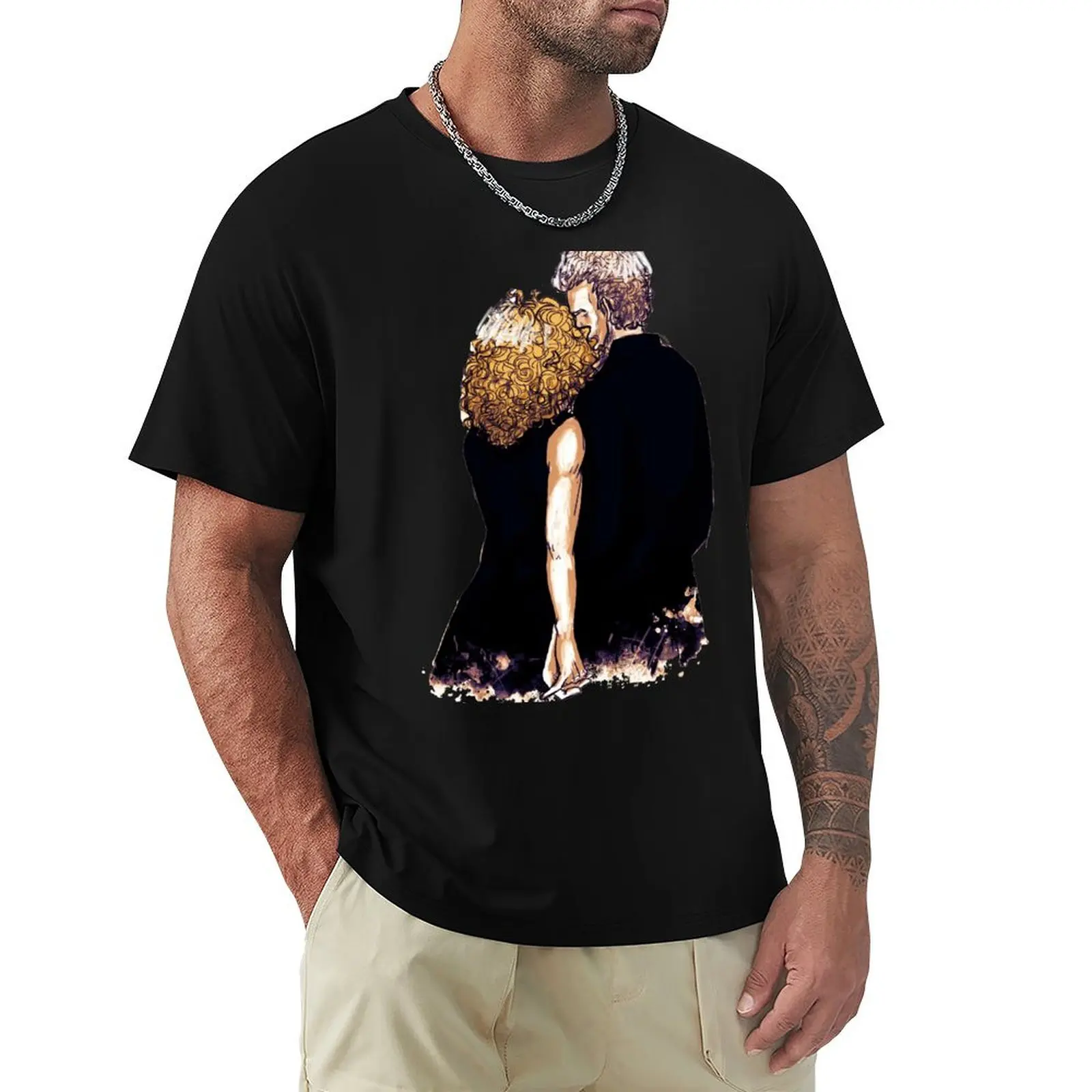 River/Twelve Sketch T-Shirt man t shirt cotton T-Shirt