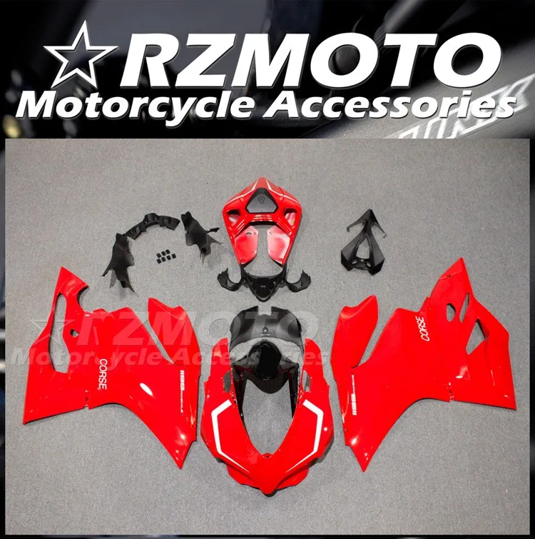 4Gifts New ABS Motorcycle Fairings Kit Fit For Ducati Panigale 899 1199 2012 2013 2014 2015 2016 Bodywork Set Red Glossy