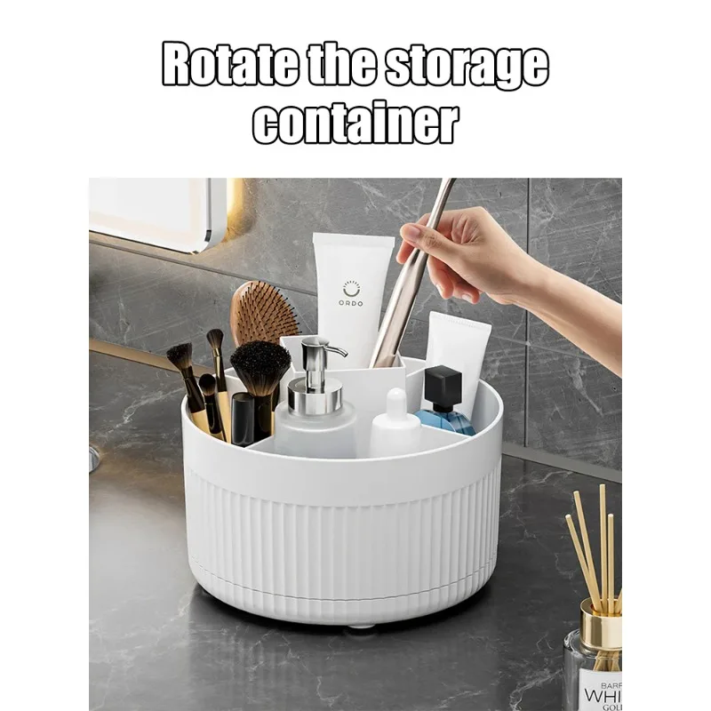 360 ° Table Top Rotary Makeup Brush Storage Container Cosmetics Shelf Dresser Eye Shadow Brush Lipstick Pen Holder