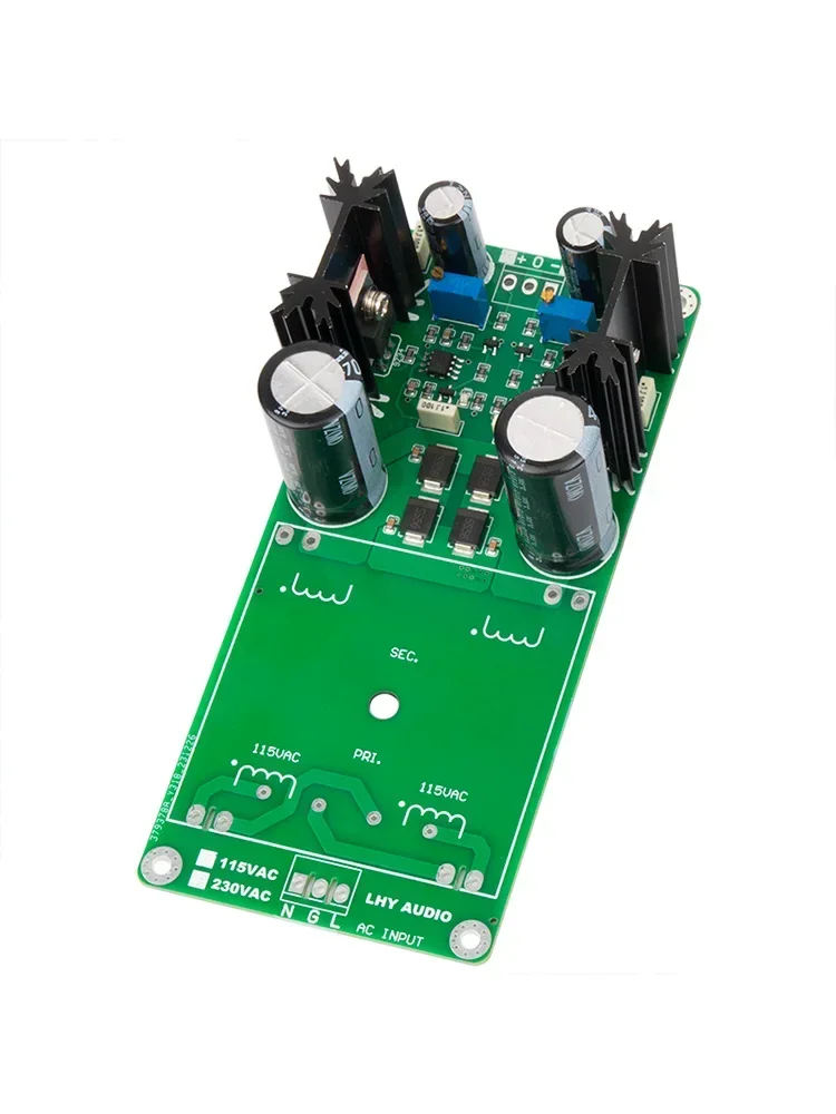 

Positive and negative regulated DC power supply board low noise operational amplifier OP+MOS field transistor HiFi